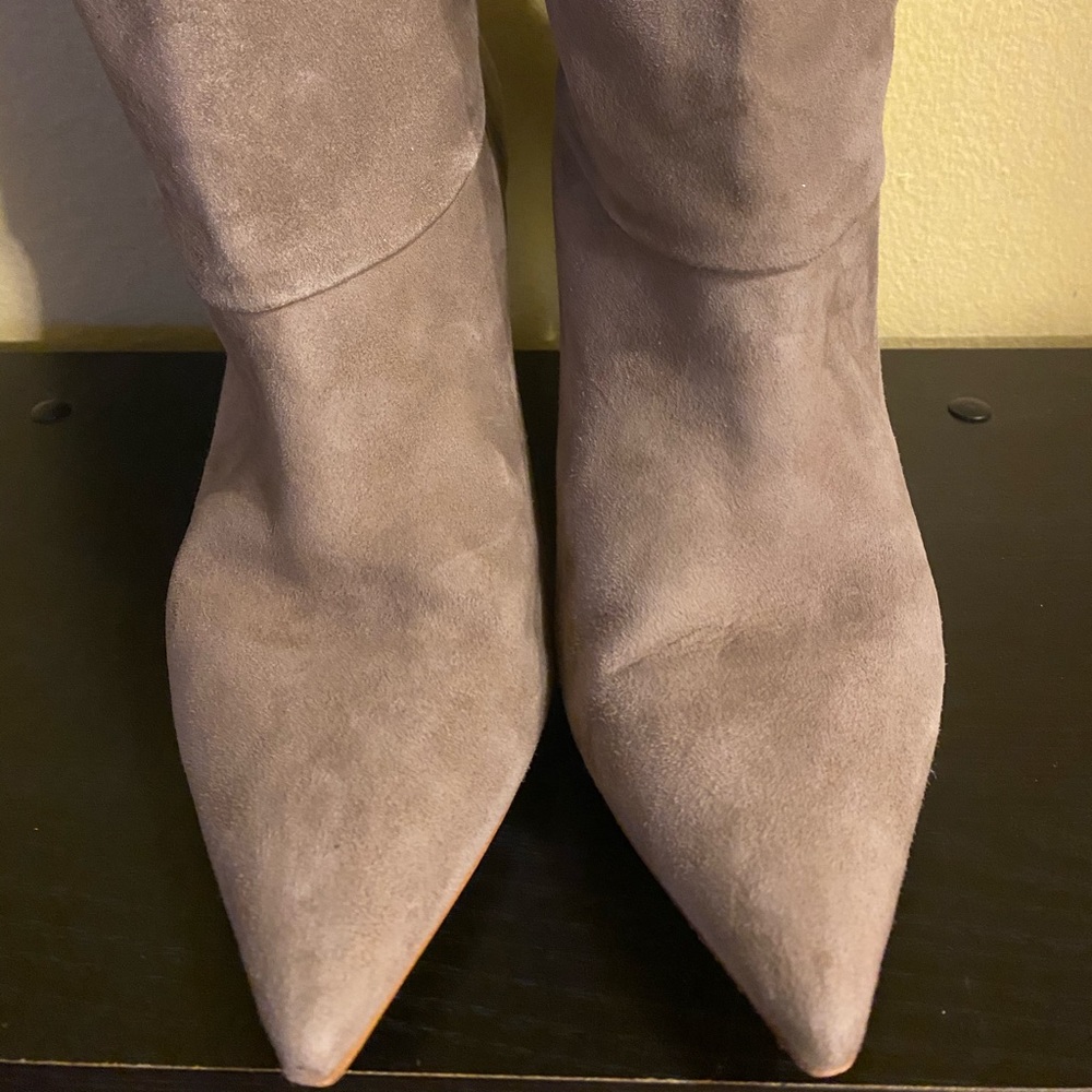 Caramel Suede Zara Mid Calf Boots Size 9